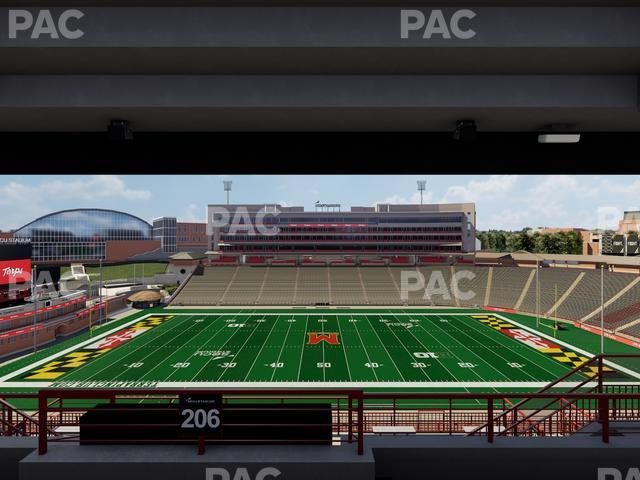 SECU Stadium - Section 206 Seat View