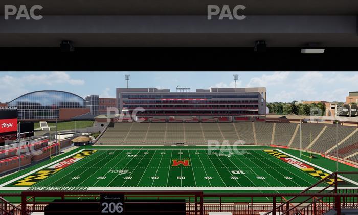 SECU Stadium - Section 206 Seat View