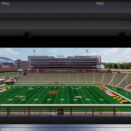 SECU Stadium - Section 207 Seat View