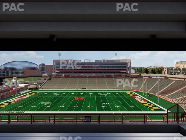 SECU Stadium - Section 207 Seat View