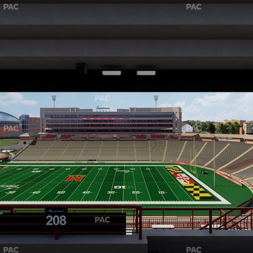 SECU Stadium - Section 208 Seat View