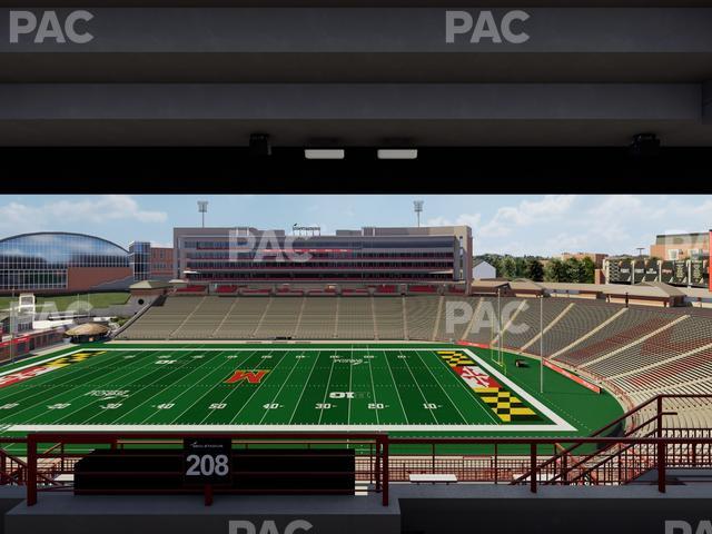 SECU Stadium - Section 208 Seat View
