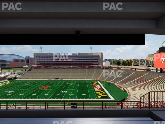 SECU Stadium - Section 209 Seat View