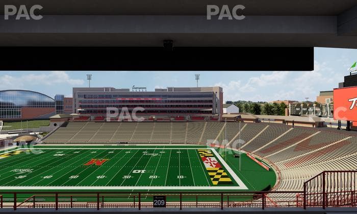 SECU Stadium - Section 209 Seat View