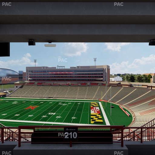 SECU Stadium - Section 210 Seat View