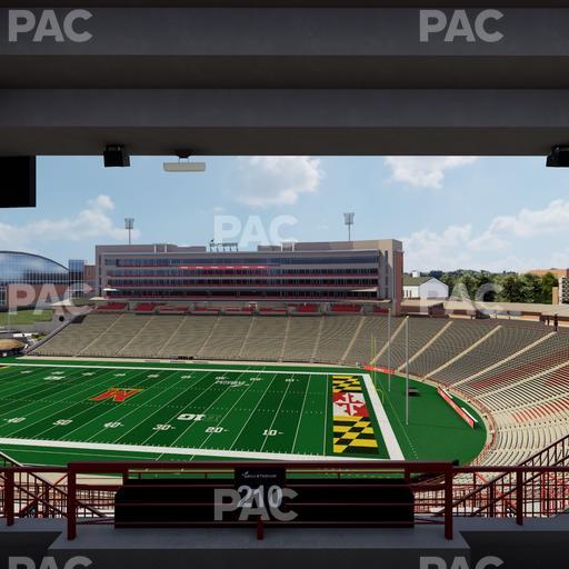 SECU Stadium - Section 210 Seat View