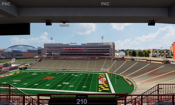 SECU Stadium - Section 210 Seat View