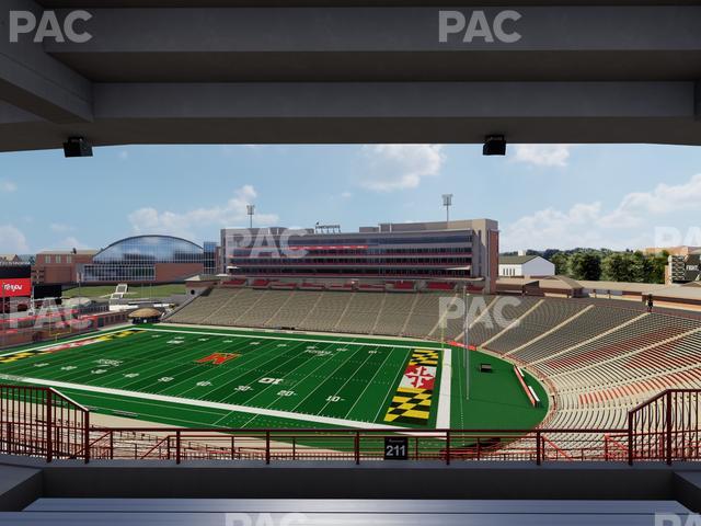 SECU Stadium - Section 211 Seat View