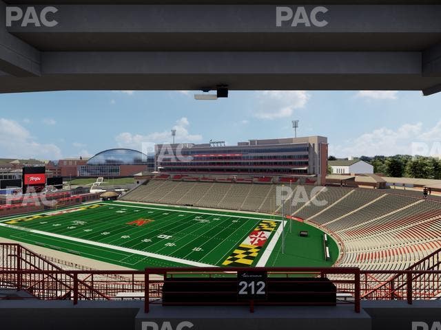SECU Stadium - Section 212 Seat View