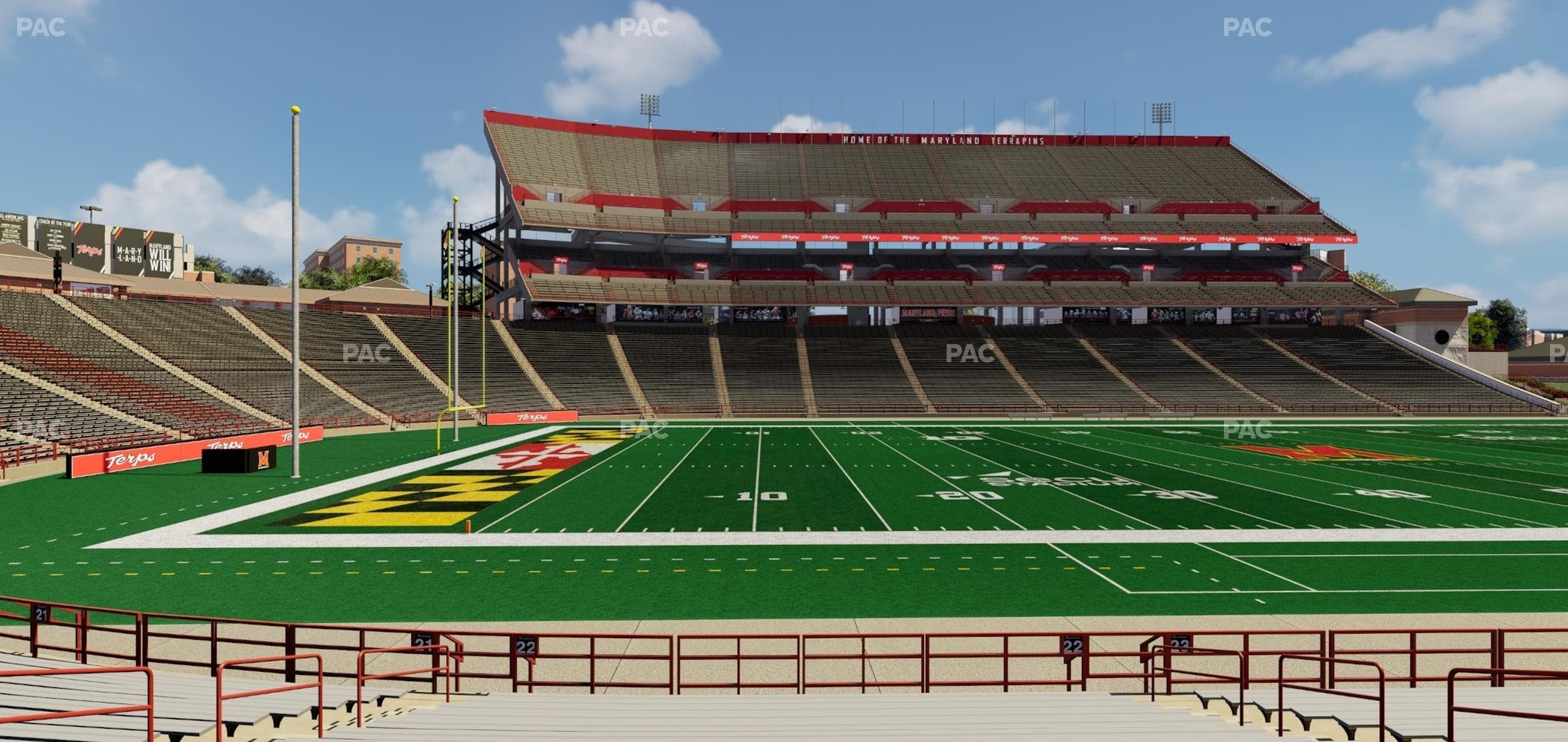 SECU Stadium - Section 22 Seat View