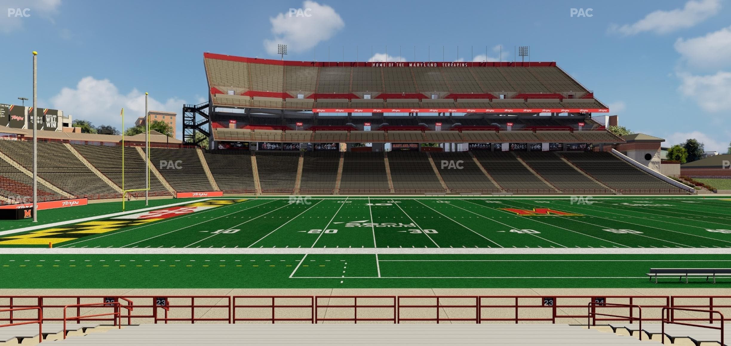 SECU Stadium - Section 23 Seat View