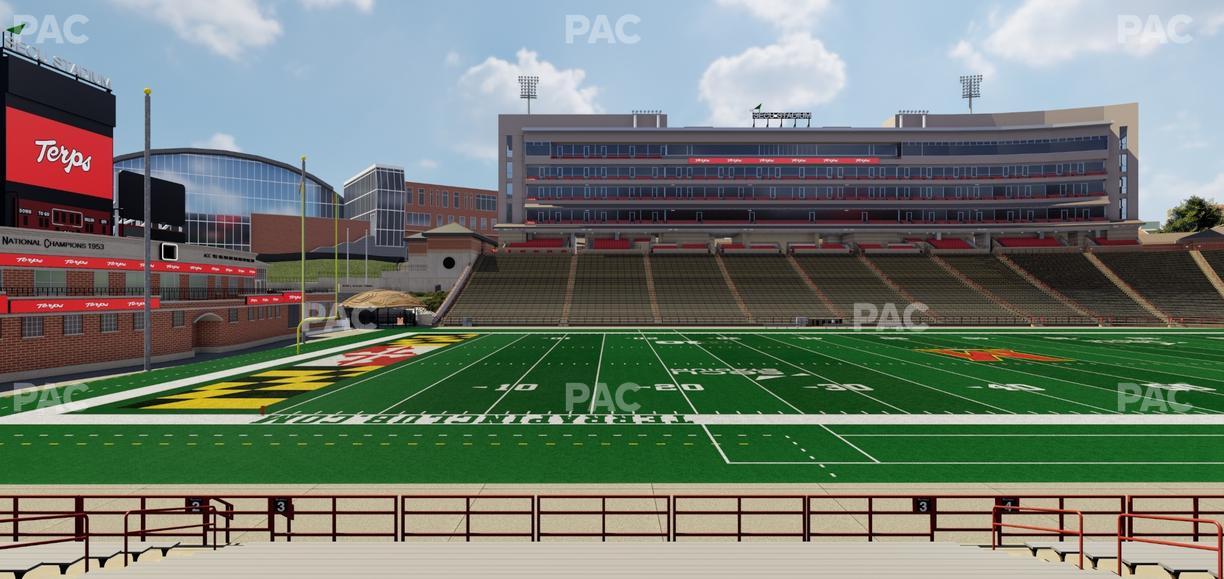 SECU Stadium - Section 3 Seat View