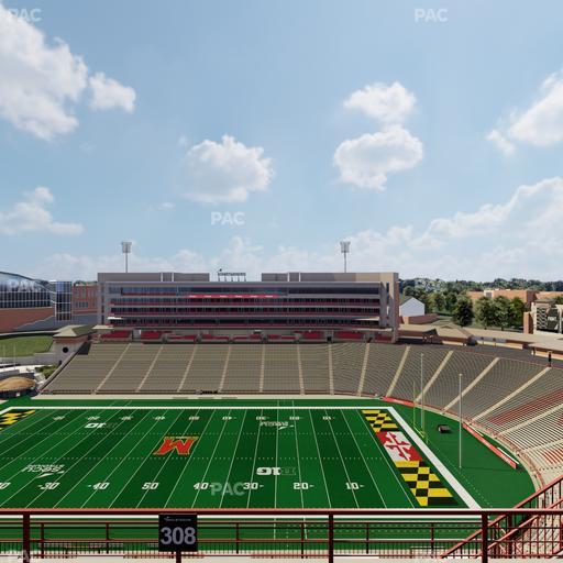SECU Stadium - Section 308 Seat View