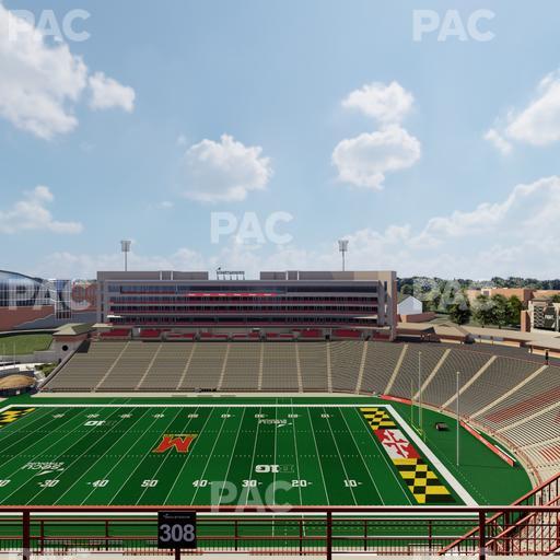 SECU Stadium - Section 308 Seat View