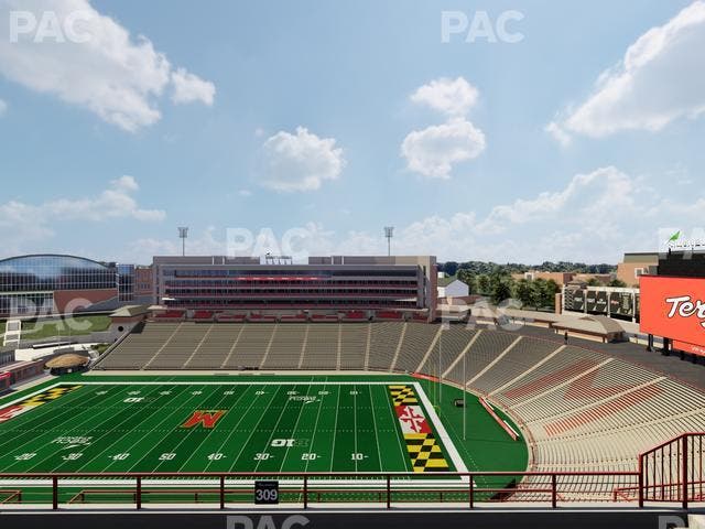 SECU Stadium - Section 309 Seat View