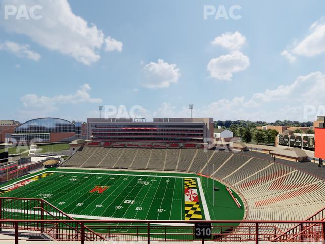 SECU Stadium - Section 310 Seat View