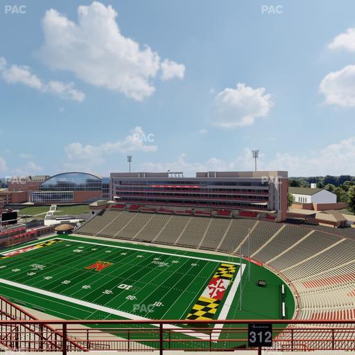 SECU Stadium - Section 312 Seat View