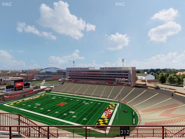 SECU Stadium - Section 312 Seat View