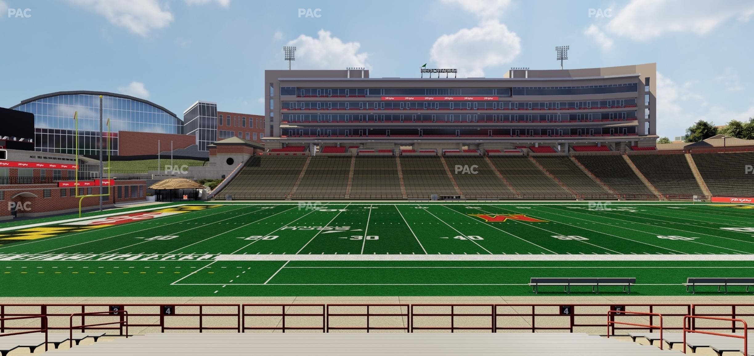 SECU Stadium - Section 4 Seat View