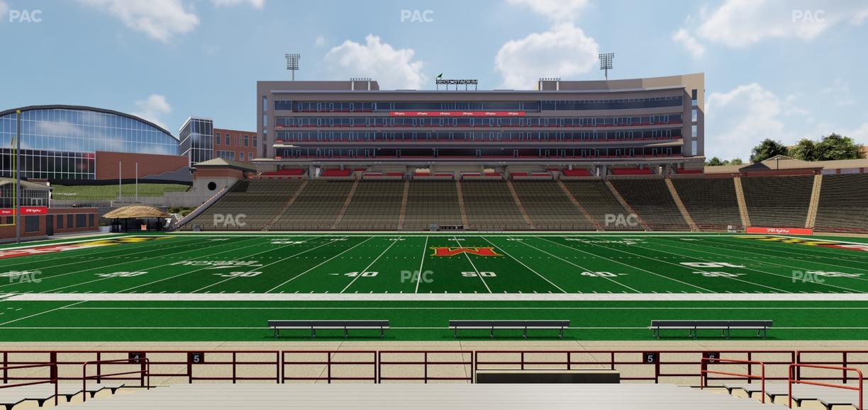 SECU Stadium - Section 5 Seat View