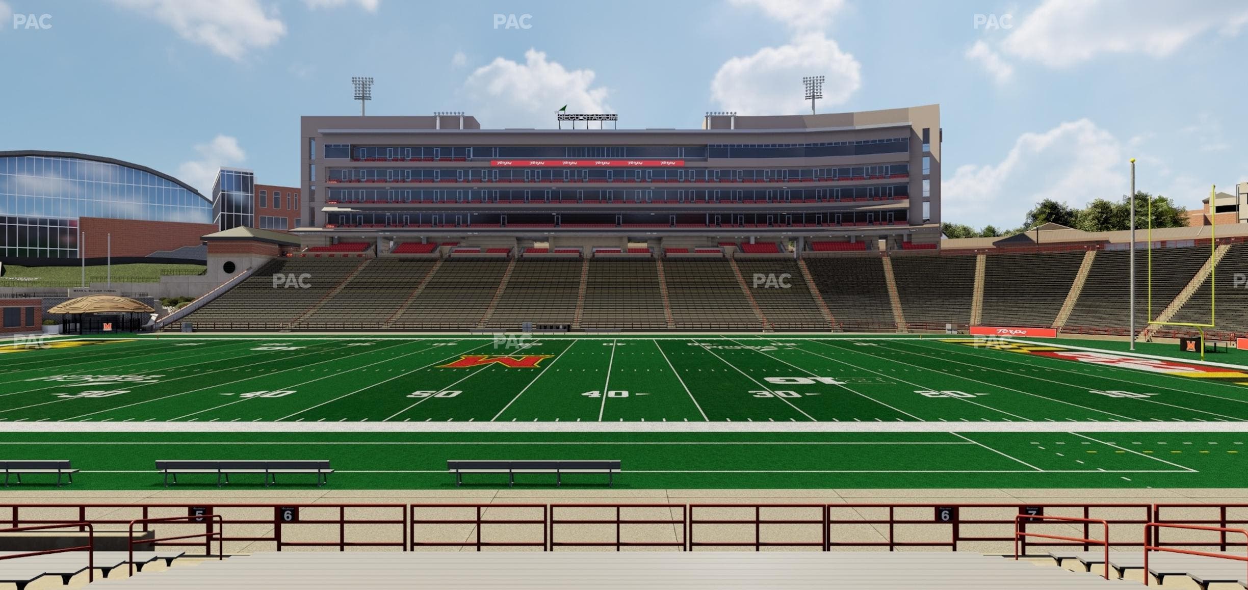 SECU Stadium - Section 6 Seat View