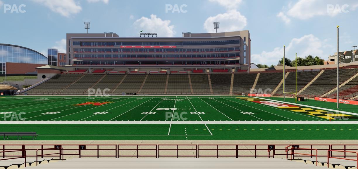 SECU Stadium - Section 7 Seat View