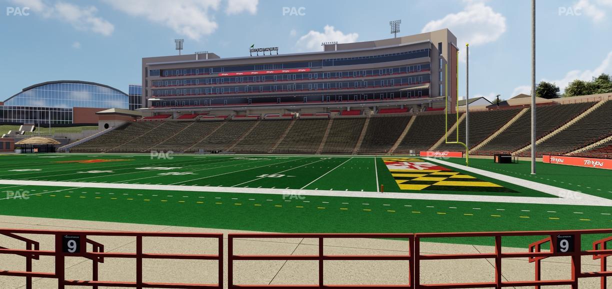 SECU Stadium - Section 9 Seat View