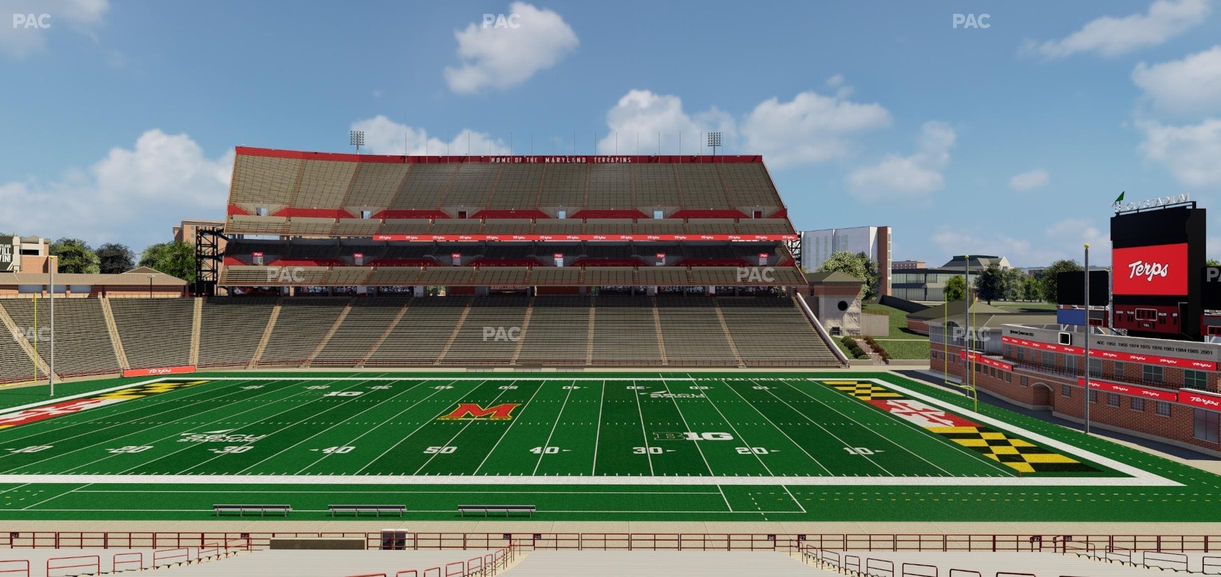 SECU Stadium - Section Mezzanine 26 Seat View