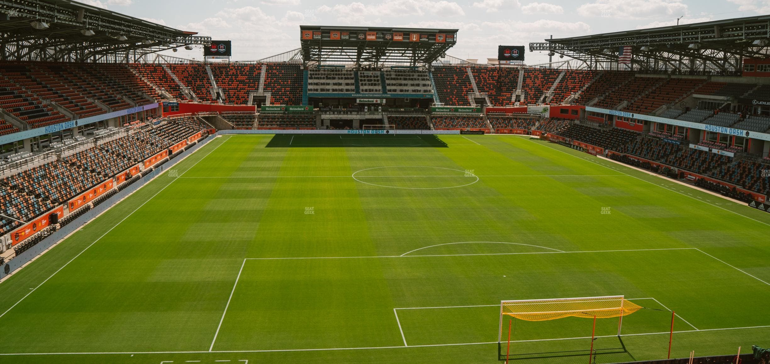 Shell Energy Stadium - Section Hustletown Supporters Seat View