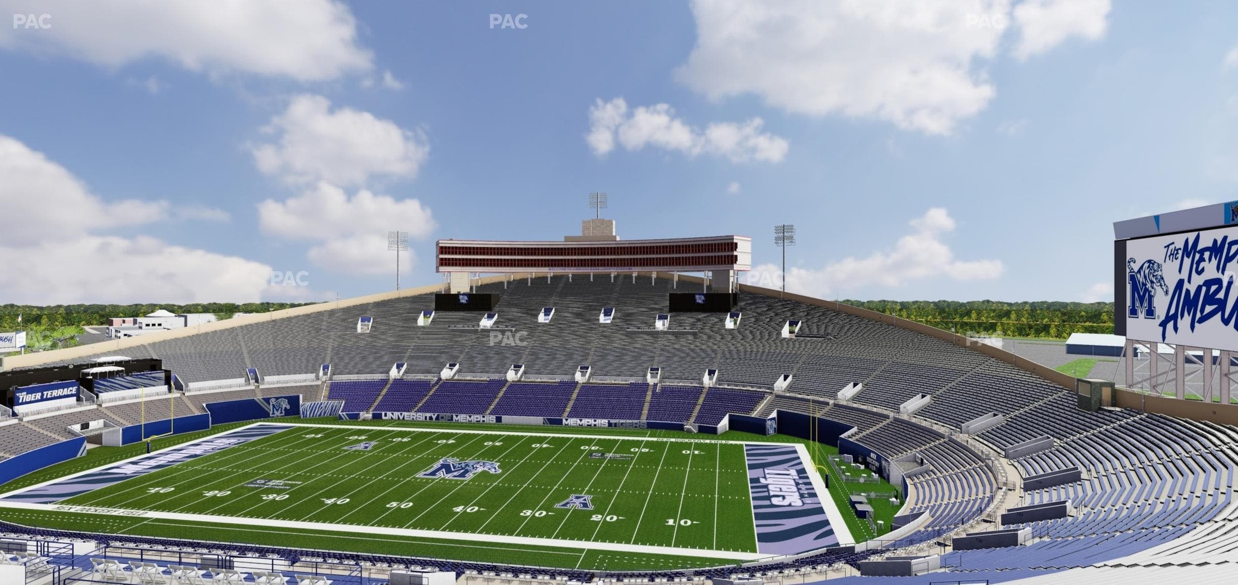 Simmons Bank Liberty Stadium - Section Box 101 Seat View