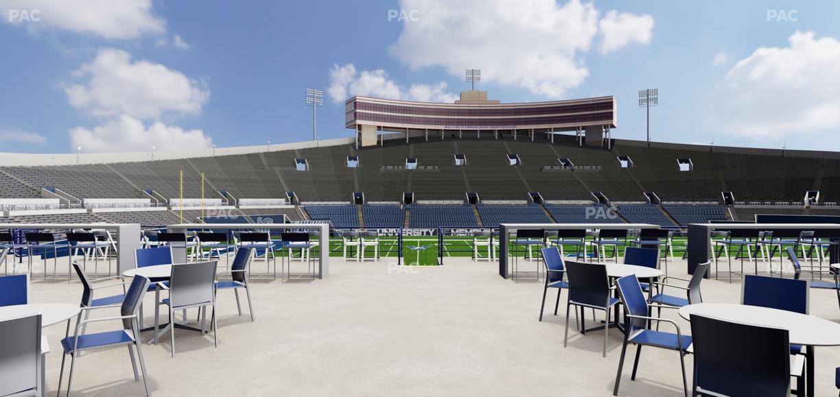 Simmons Bank Liberty Stadium - Section Patio Seat View