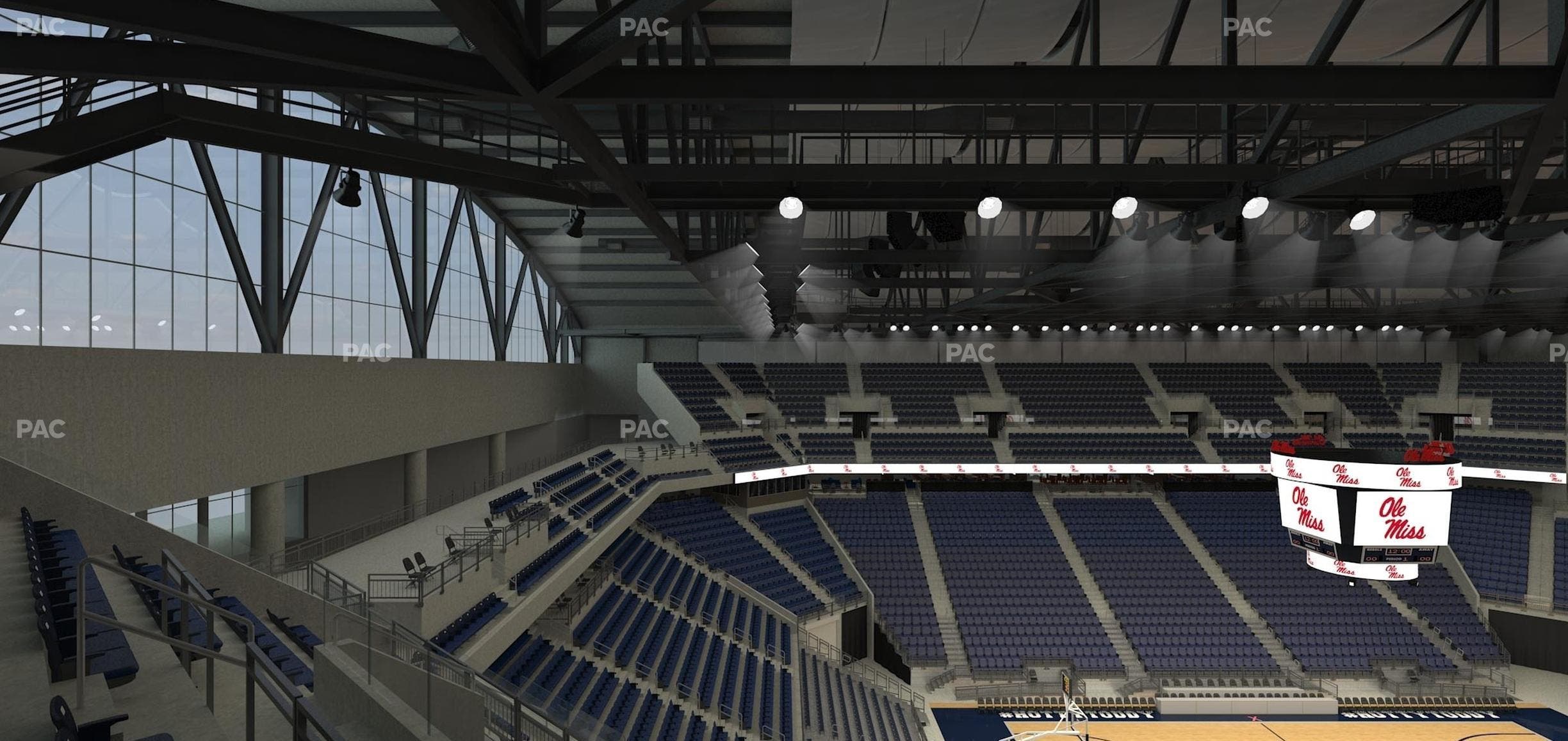 SJB Pavilion at Ole Miss - Section 206 Seat View