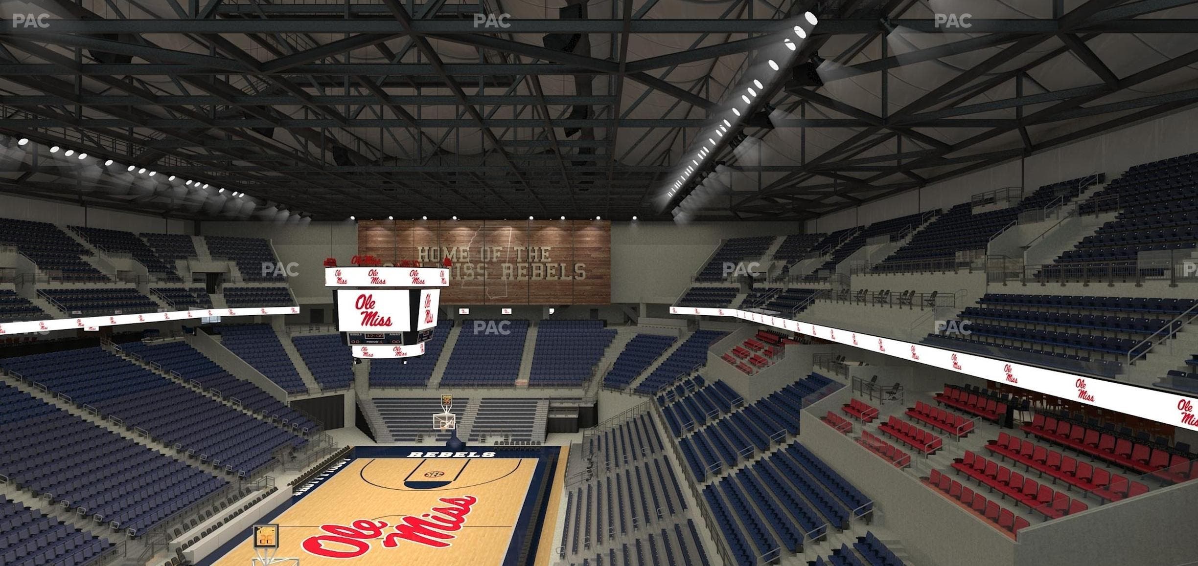 SJB Pavilion at Ole Miss - Section 208 Seat View