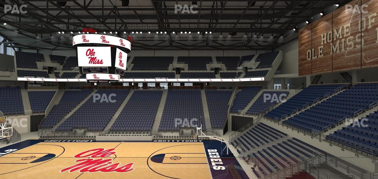 SJB Pavilion at Ole Miss - Section Aa 2 Seat View