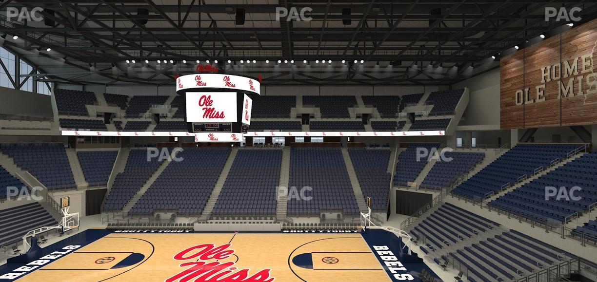 SJB Pavilion at Ole Miss - Section Aa 3 Seat View
