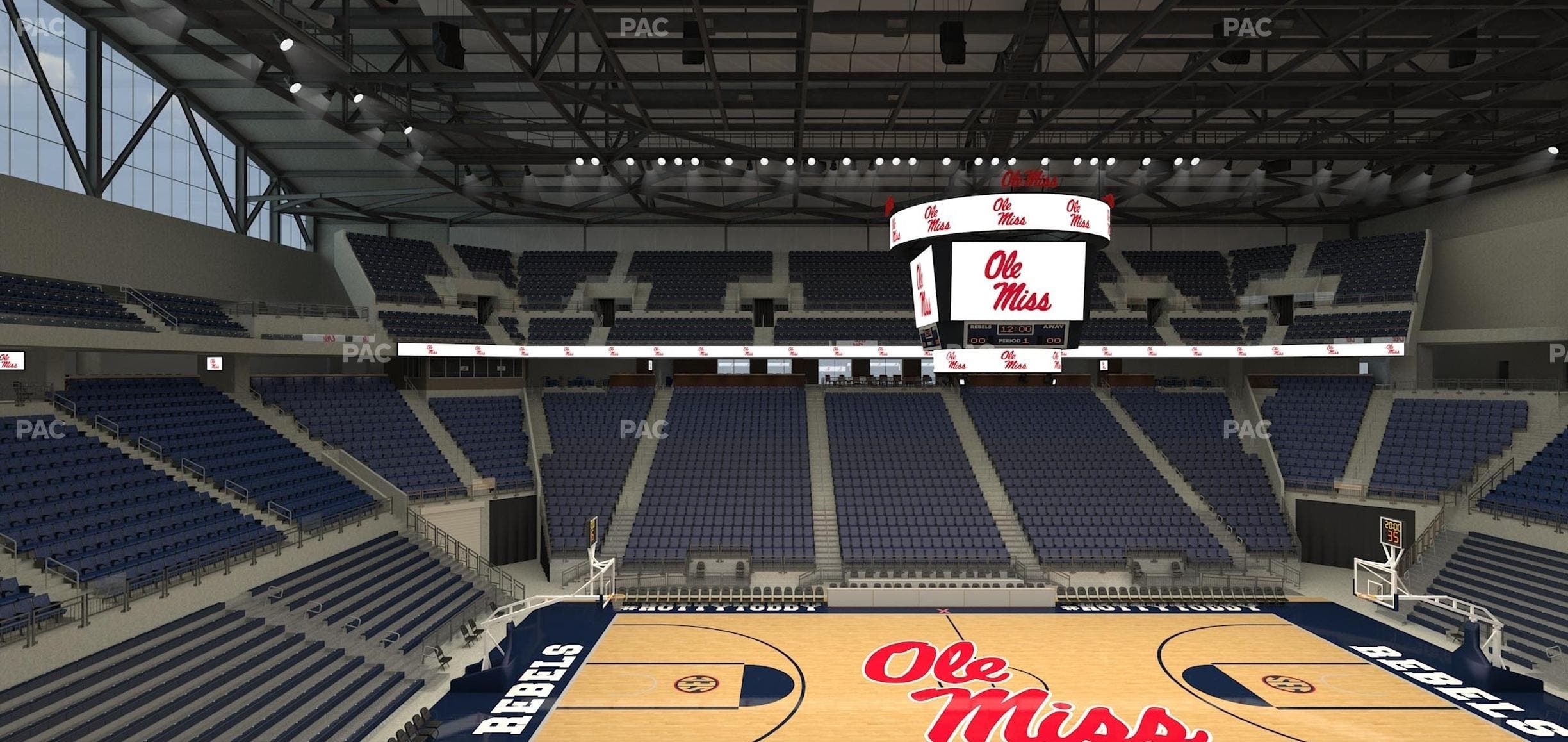 SJB Pavilion at Ole Miss - Section Aa 4 Seat View