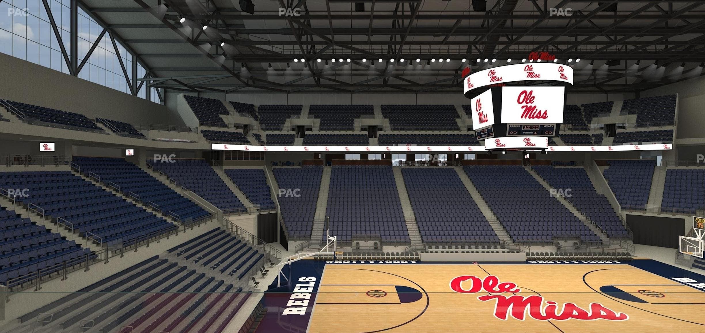 SJB Pavilion at Ole Miss - Section Aa 5 Seat View