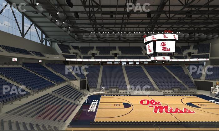 SJB Pavilion at Ole Miss - Section Aa 5 Seat View