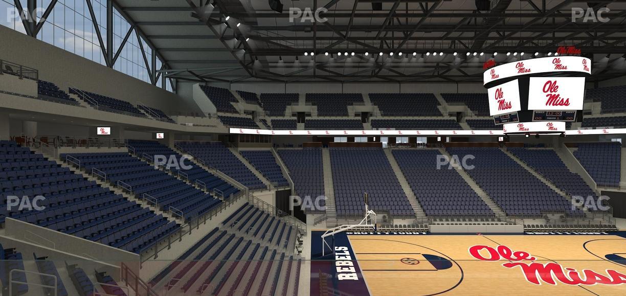 SJB Pavilion at Ole Miss - Section Aa 6 Seat View