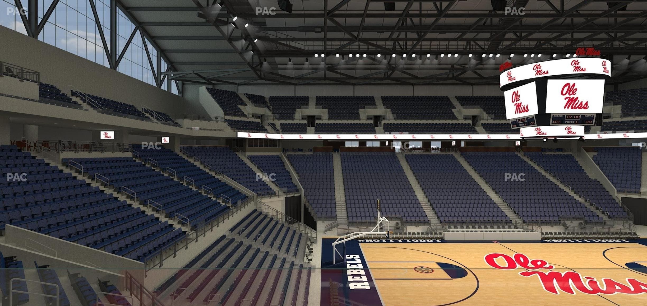 SJB Pavilion at Ole Miss - Section Aa 6 Seat View