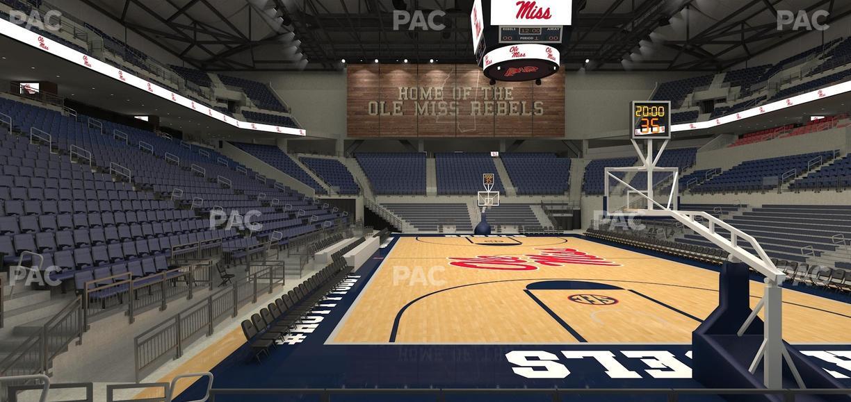 SJB Pavilion at Ole Miss - Section Aa 8 Seat View