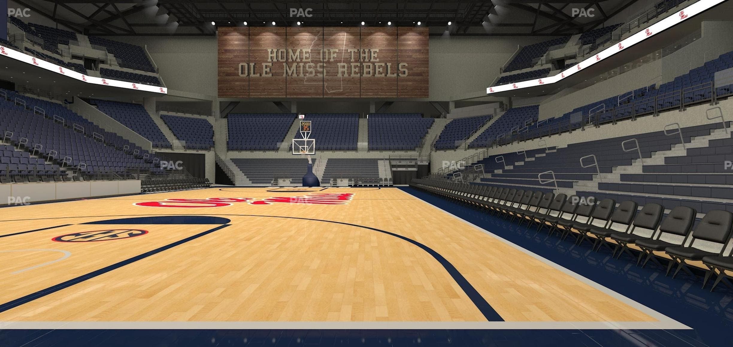 SJB Pavilion at Ole Miss - Section Floor 3 Seat View