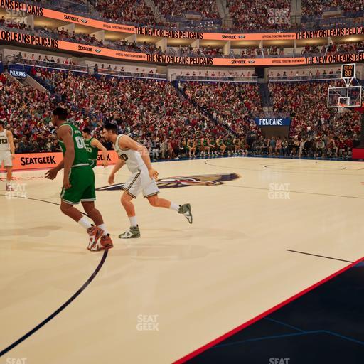 Smoothie King Center - Section 102 Floor Seat View