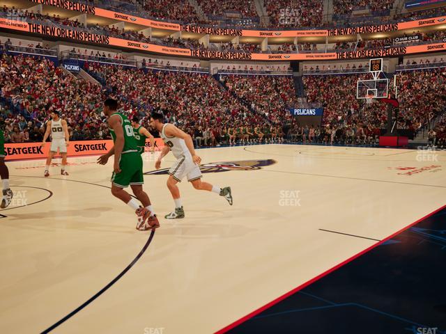 Smoothie King Center - Section 102 Floor Seat View Smoothie King Center - Section 102 Floor Seat View