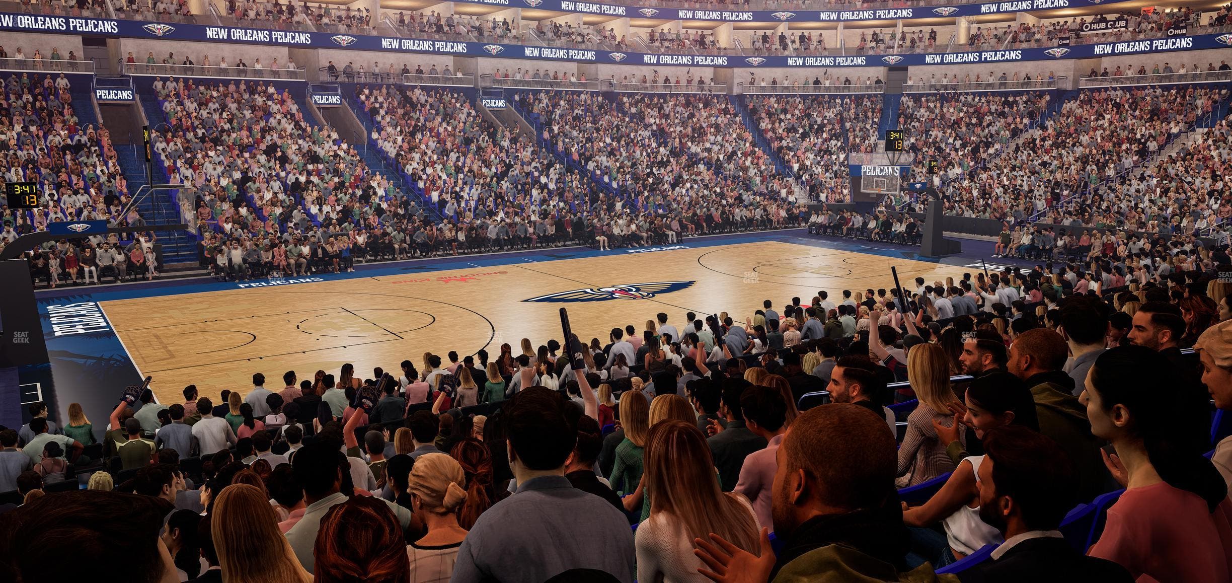 Smoothie King Center - Section 102 Seat View