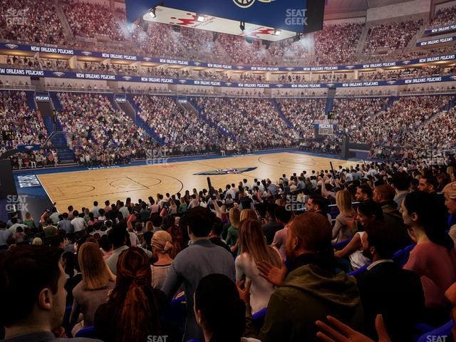 Smoothie King Center - Section 102 Seat View