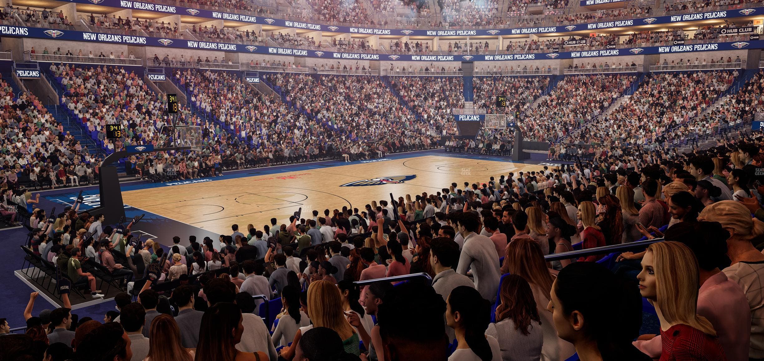 Smoothie King Center - Section 103 Seat View