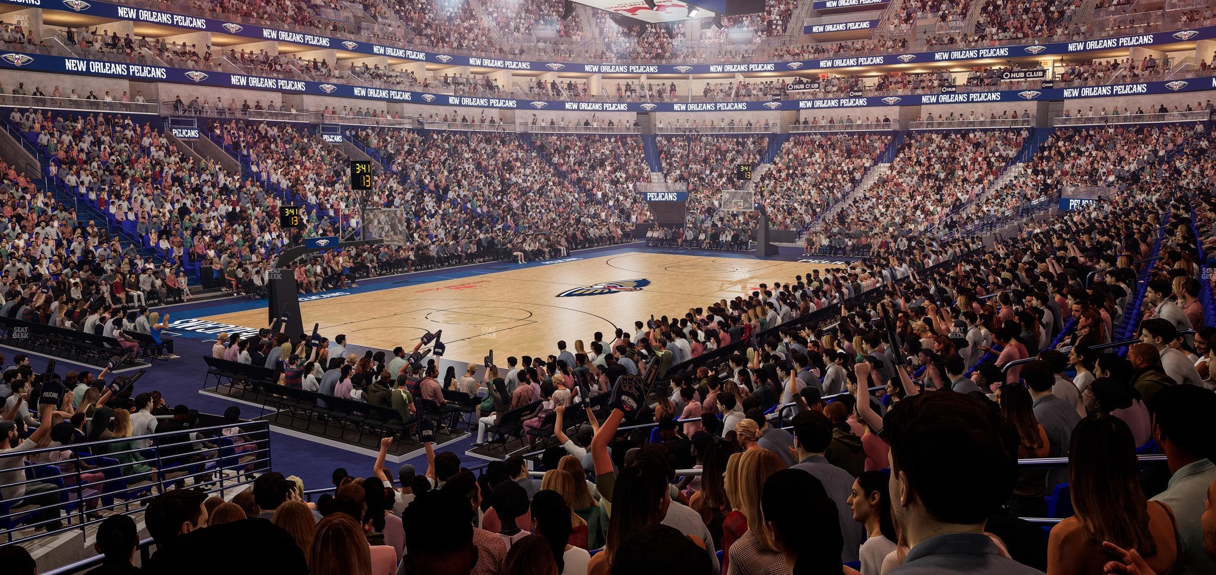 Smoothie King Center - Section 104 Seat View