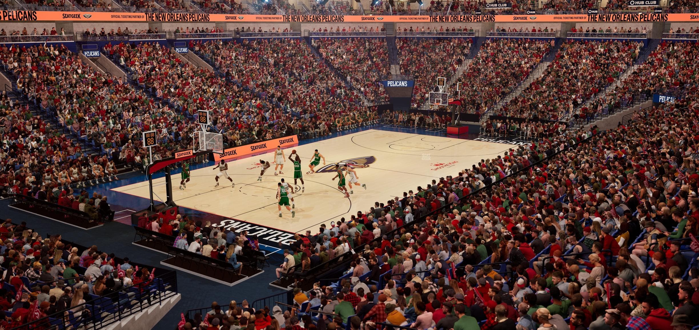 Smoothie King Center - Section 104 Seat View