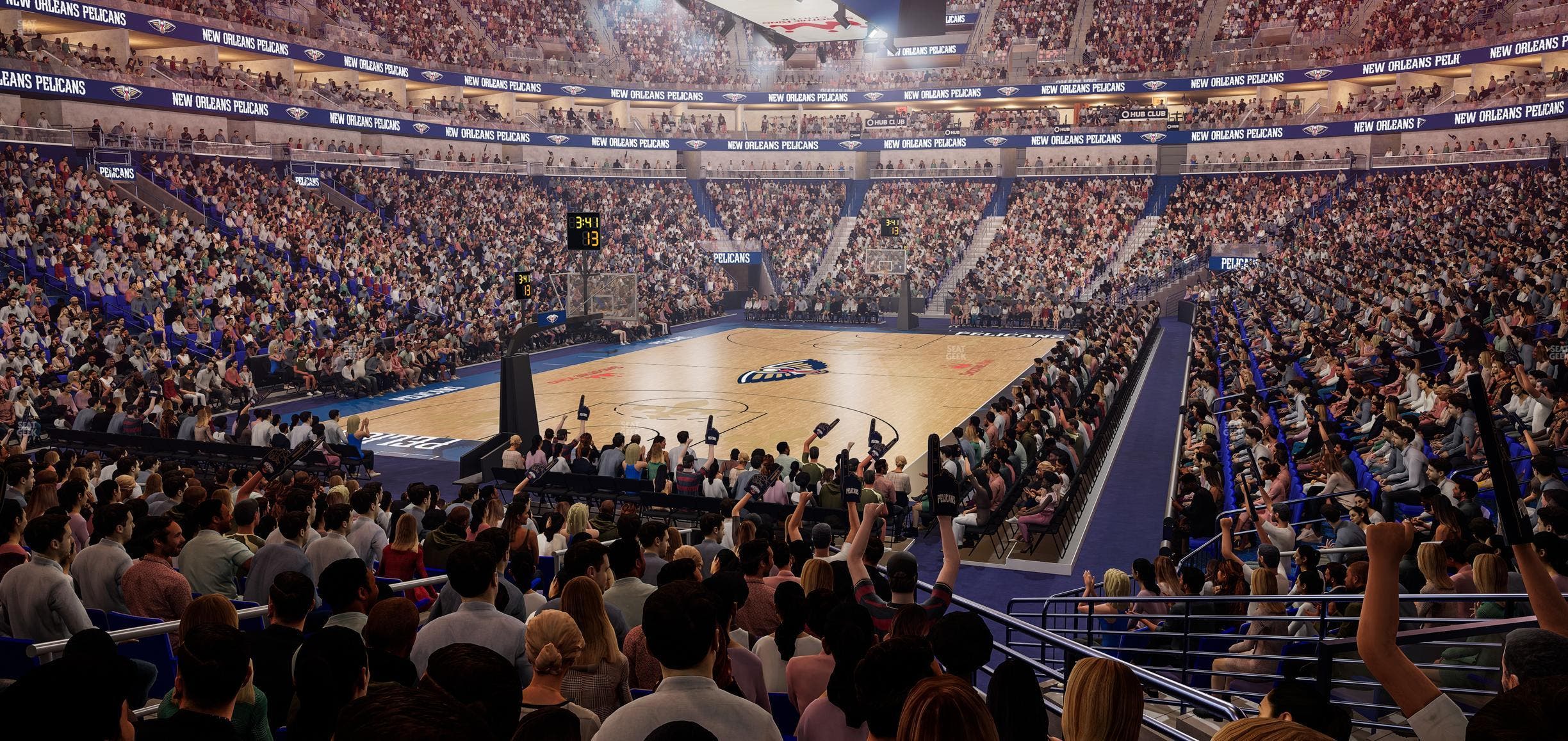 Smoothie King Center - Section 105 Seat View